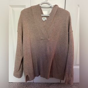 Aerie Waffle Hooded Sweater
